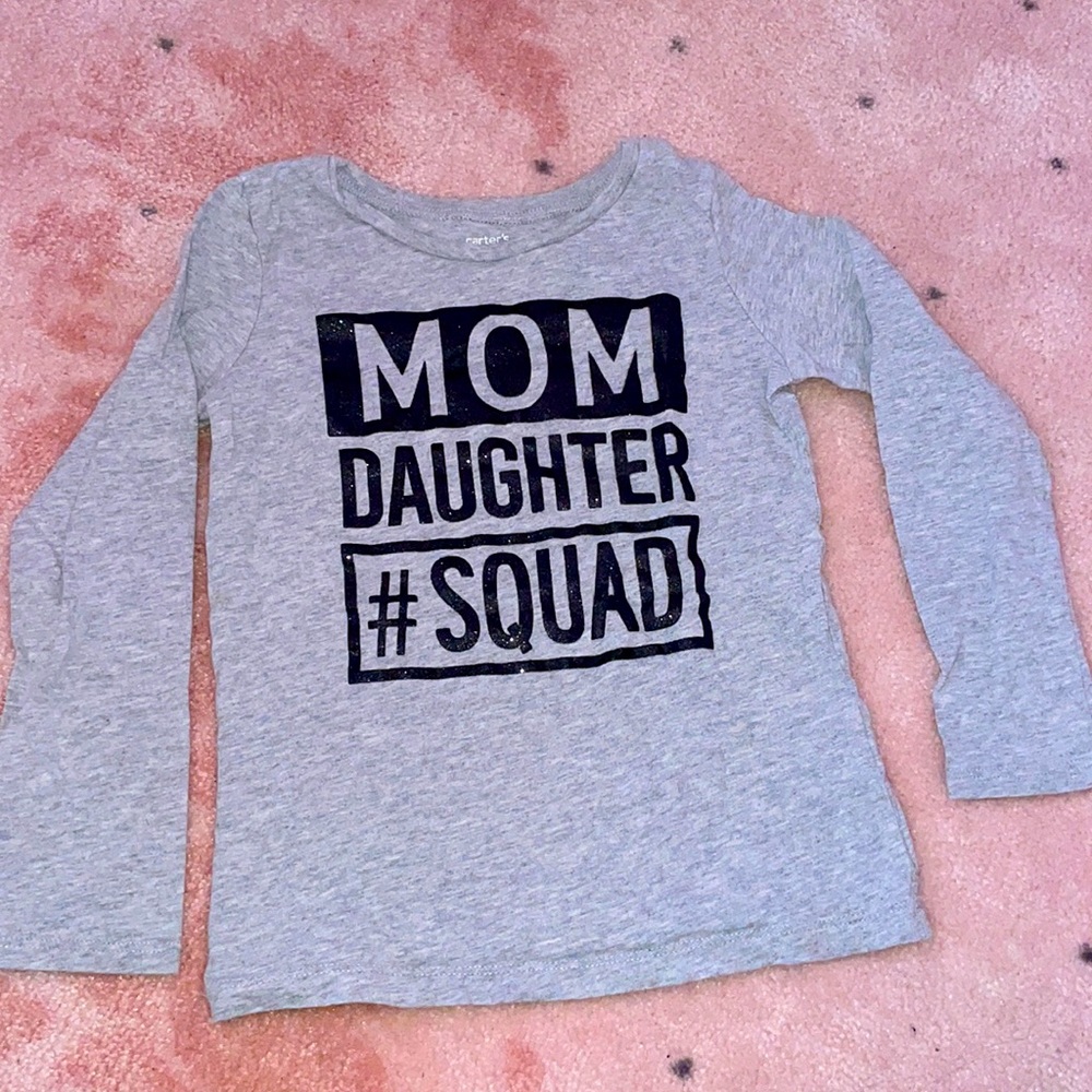 Girl shirt size 6/6x Mom daughter squad